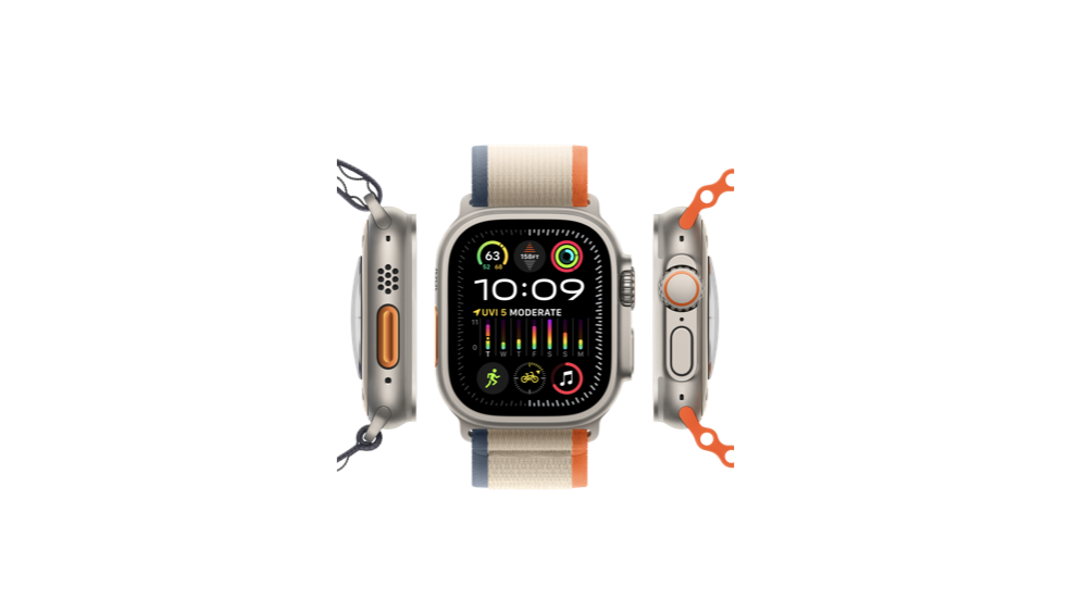 Apple Watch Ultra 2 . שעון ספורט האקסטרים האולטימטיבי, מציע את כל התכונות שמשתמשים אוהבים ב-Ultra בתוספת ה-S9 SiP החדש והעוצמתי, Double tap gesture, התצוגה הבהירה ביותר של Apple אי פעם, טווח גבהים מורחב, יכולות תקשור עם מכשירים אחרים, ויכולות מתקדמות /></figure>
                    <div class=